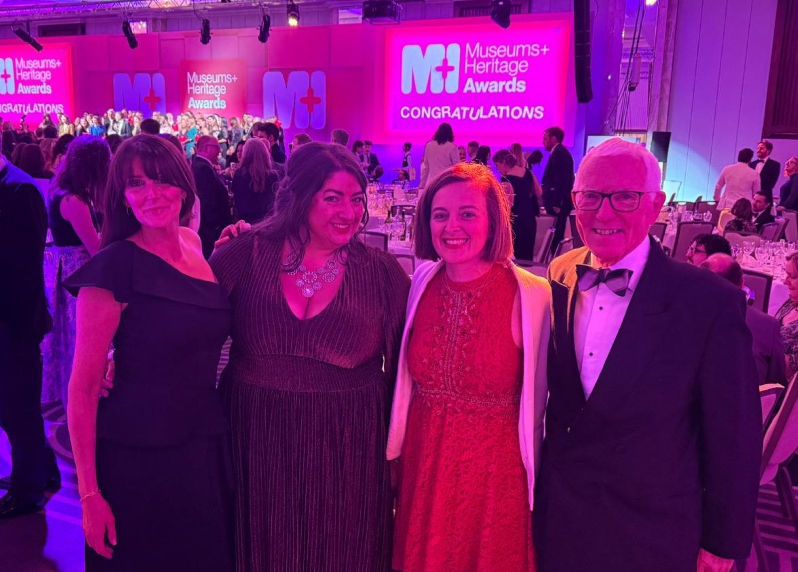 Members of the Cyfarthfa Foundation team at the Museums + Heritage Awards.jpg